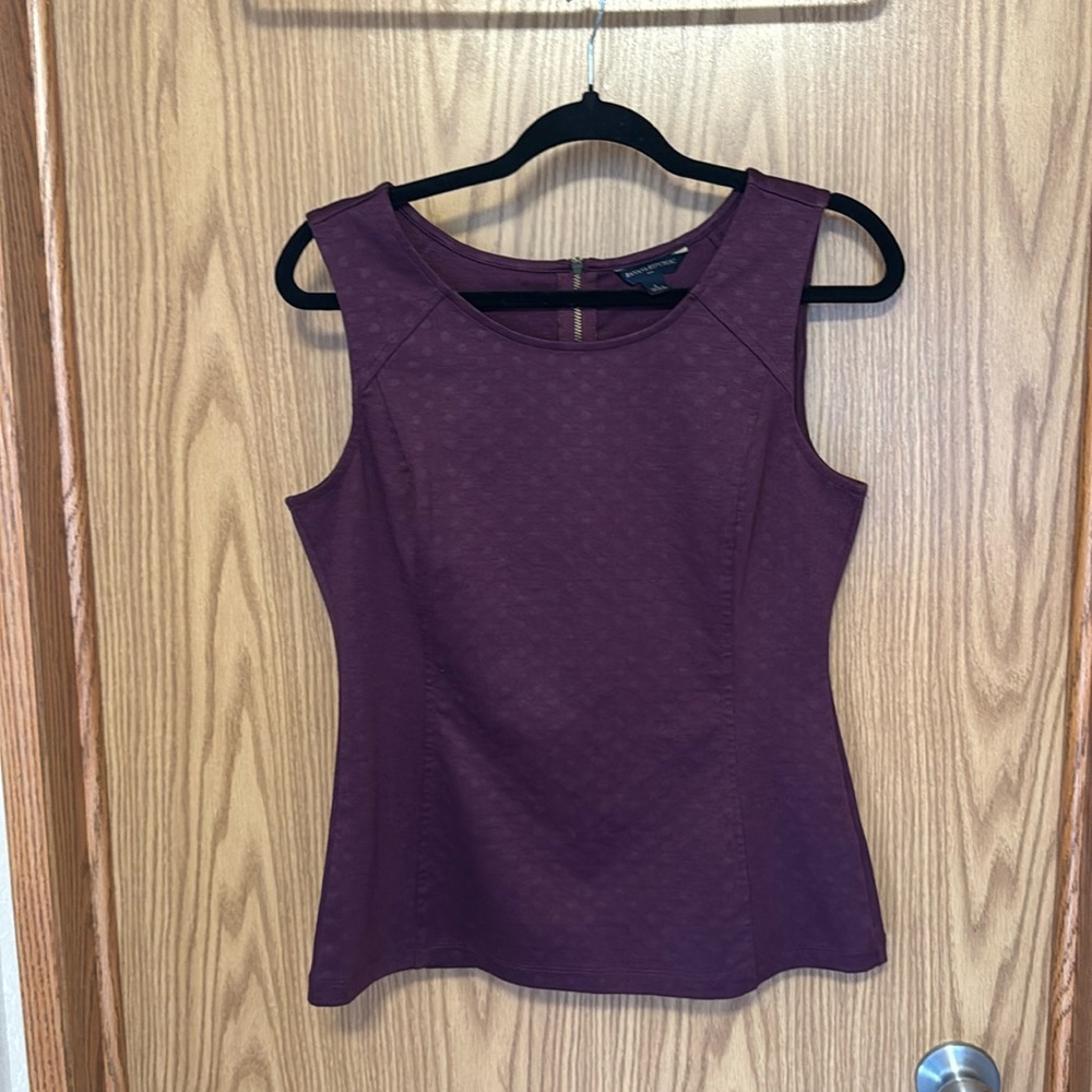 Banana Republic Purple Sleeveless Blouse